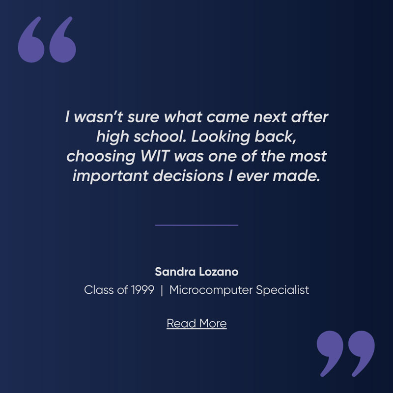 Sandra Lozano, Class of 1999, Microcomputer Specialist